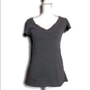 Grey VNeck Tee NWOT F1